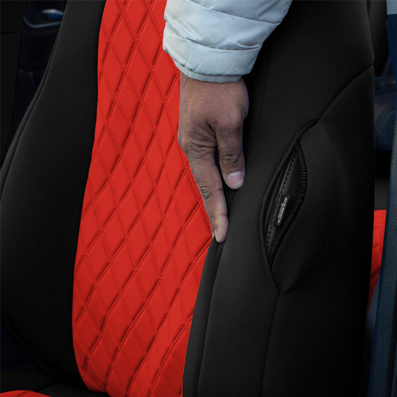 Elastic Automobile Cover By FH Group, Red