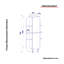 Bibliothèque standard H 70,47 "x l 15,75"