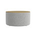 Midnight Gray Woven Polyester/Light Brown