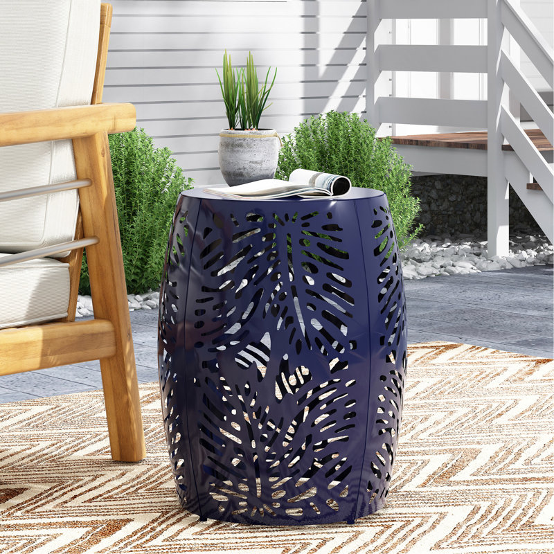 Table de bout en fer Iron Cut, Marine