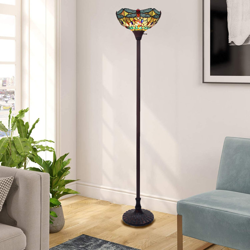 Aniki 69.49'' Dark Bronze Torchiere Floor Lamp