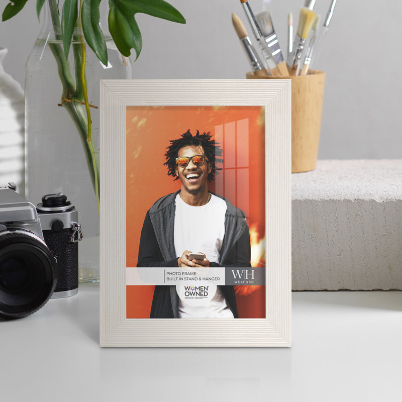 White Wood Gallery Picture Frame - Set of 4, 5" x 7"