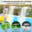 360°adjustable Dual Spray Waterfall Fountains With Lights
