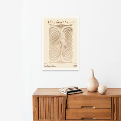 Celestial Venus Nude Abstract Classic Vintage Landscape Nature Wall Art Print 1 Piece Wrapped Canvas Wall Art
