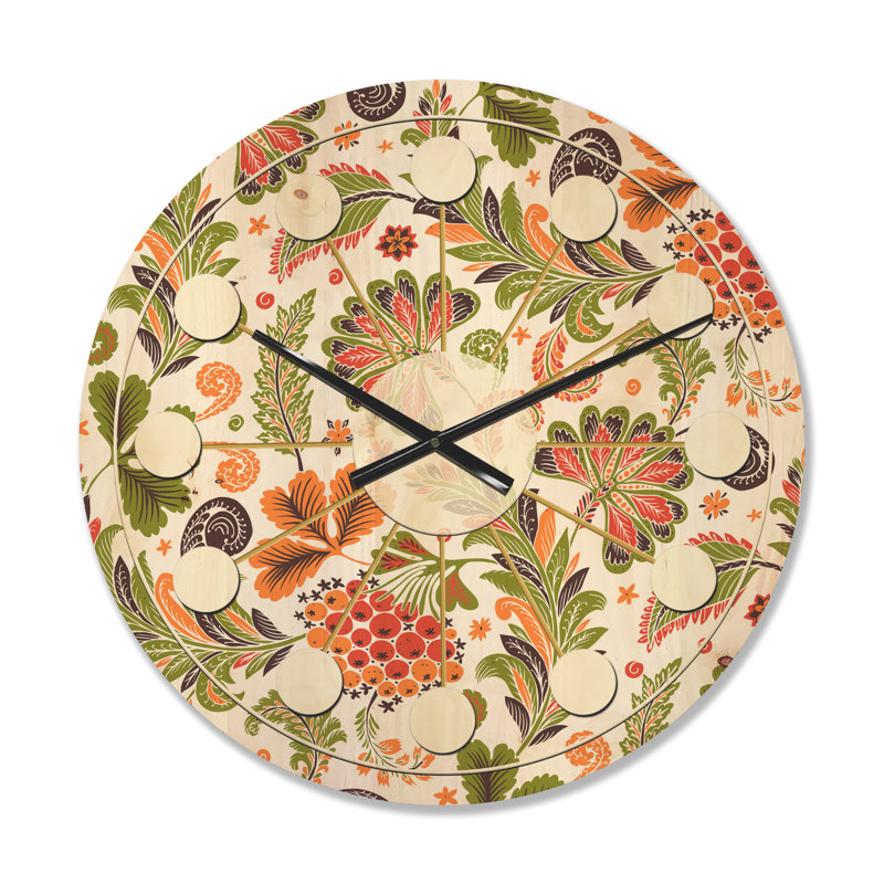 Horloge murale fantaisie en bois I, Moyen