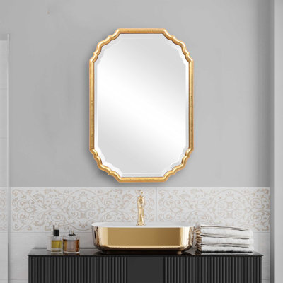 Miroir biseauté pleine grandeur traditionnel Everly