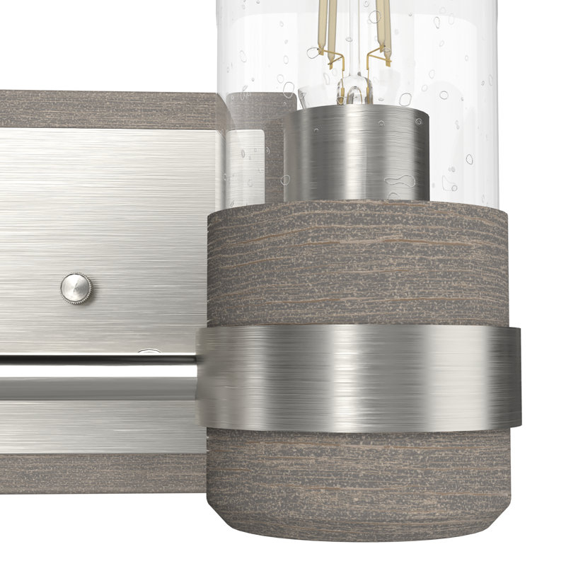 River Mill 2 - Light Dimmable Brushed Nickel Vanity Light