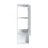 12" Bathroom Wall Cabinet, Soft Close Doors, Float Mounting Design