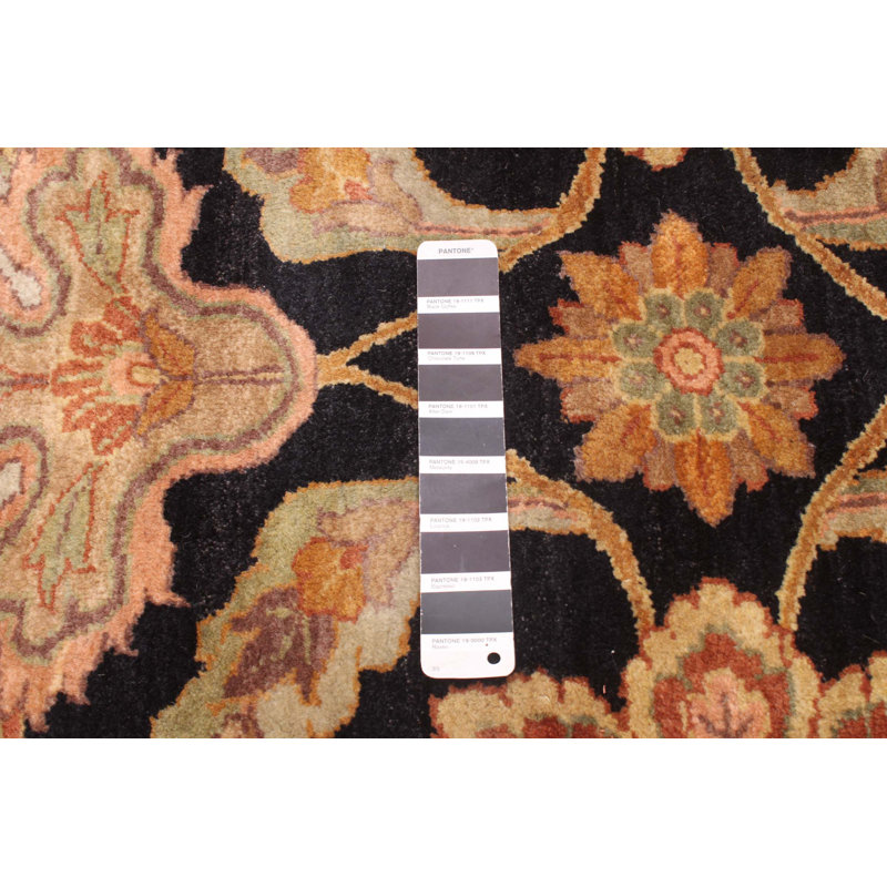 Tapis noir Finest Agra Jaipur 12 po 0 po x 17 po 3 po