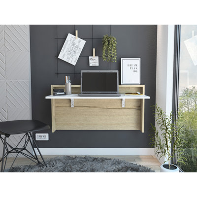 Bureau flottant rectangulaire