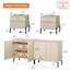 Ensemble de chambre à coucher 4 pièces, ensemble commode et table de chevet en bois-118099889