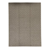 Cotton Geometric Area Rug in Brown