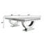 Garnette Mirrored Coffee Table Rectangular U-Legs 72x120cm