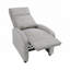 Fauteuil inclinable moderne avec dossier en velours côtelé gris clair, mobilier de salon confortable et élégant-1111076040