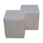 Lonepine 85 cm W Cotton Blend Footstool