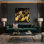 Art mural sur toile brun