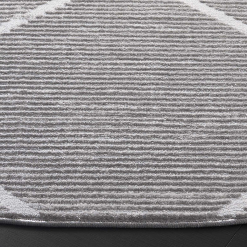 Lemarr Performance Geometric Rug, Round 6'7"