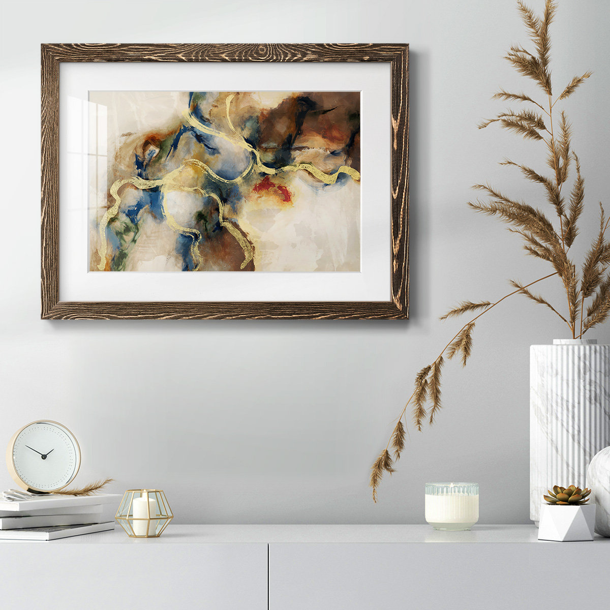Ivy Bronx Submerge- Rustic Framed Framed Print w Matte Board - Wayfair ...