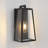 1-Light 14'' Iron And Glass Outdoor Wall Lantern With Dusk To Dawn-209356139