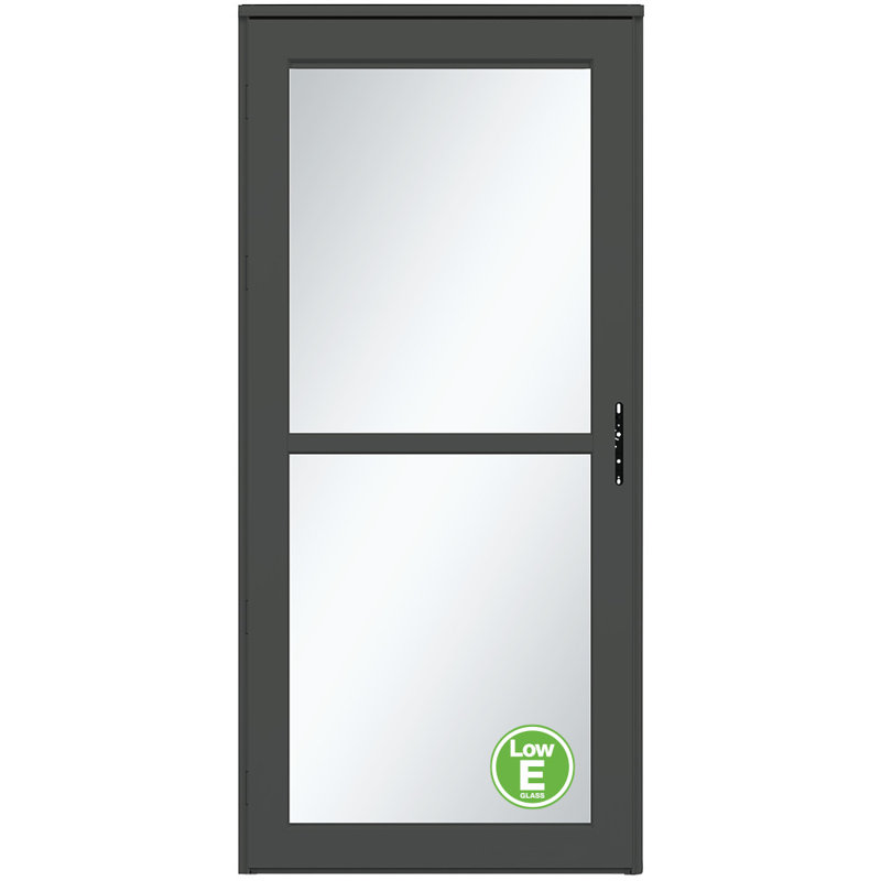 Écran rétractable Platinum avec porte de tempête Low-E (poignée vendue séparément), Graphite, H 81 po x l 32 po
