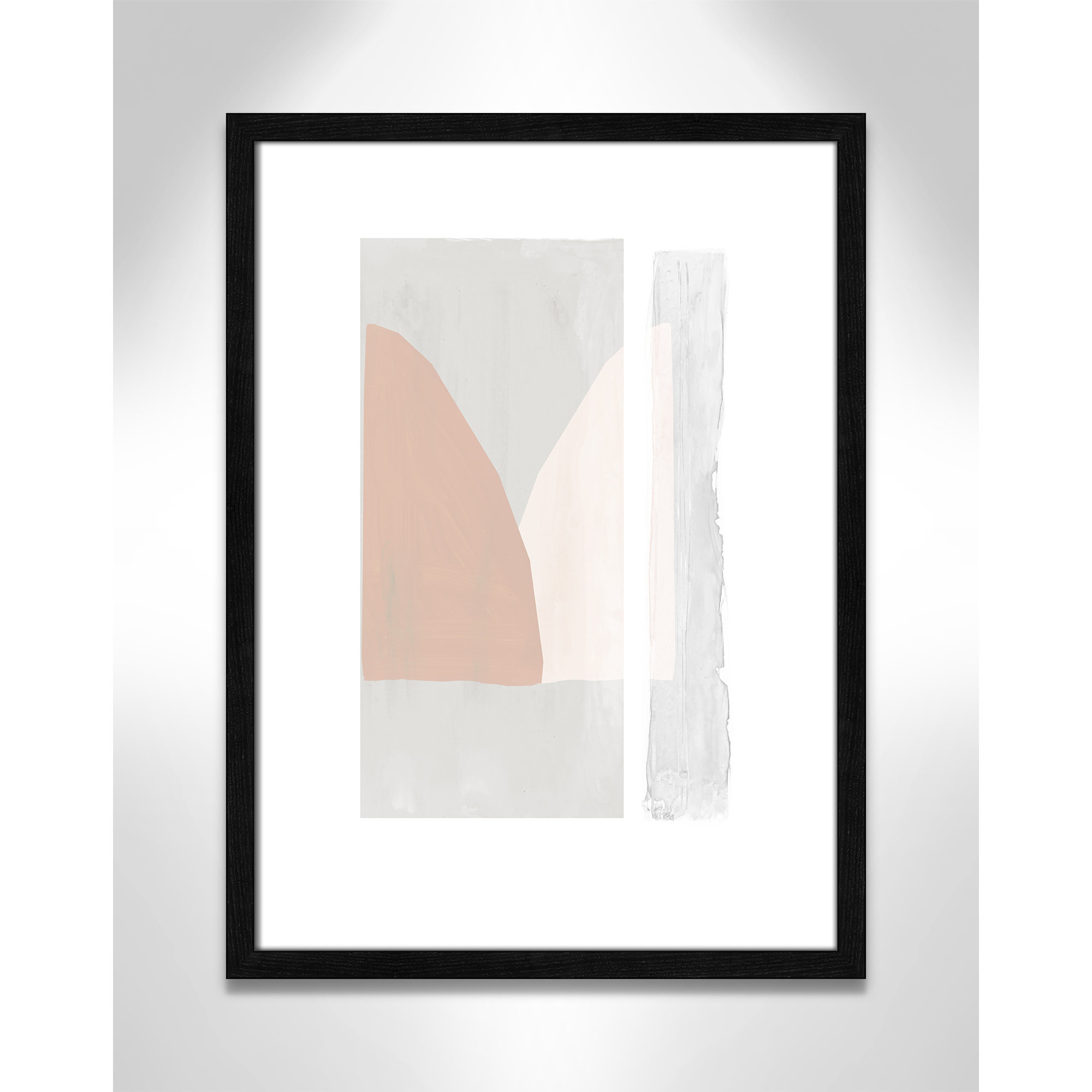Soft and Light - Painting Print, 23" H x 17" W x 0.75" D, Black Wood Framed Paper