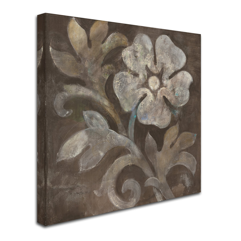 « fresco floral i », reproduction sur toile tendue, H 35 po x l 35 po x P 2 po