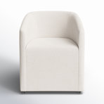 Enna Performance Upholstered Dining Chair with Casters