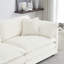 Avec chenille blanche, matériaux, base en bois massif, rembourrage en éponge, chenille 2 places confortable pour les petits espaces, blanc, bois, tissu, repos-753504184