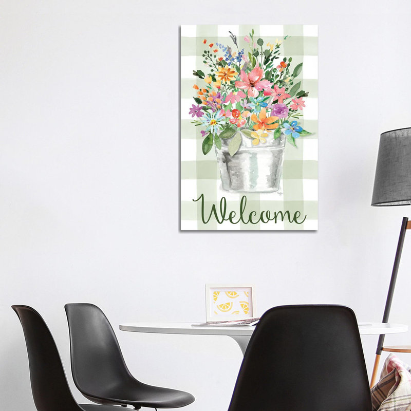 Welcome Flowers By Mollie B. - Wrapped Canvas Painting by Mollie B. - Wrapped Canvas Painting