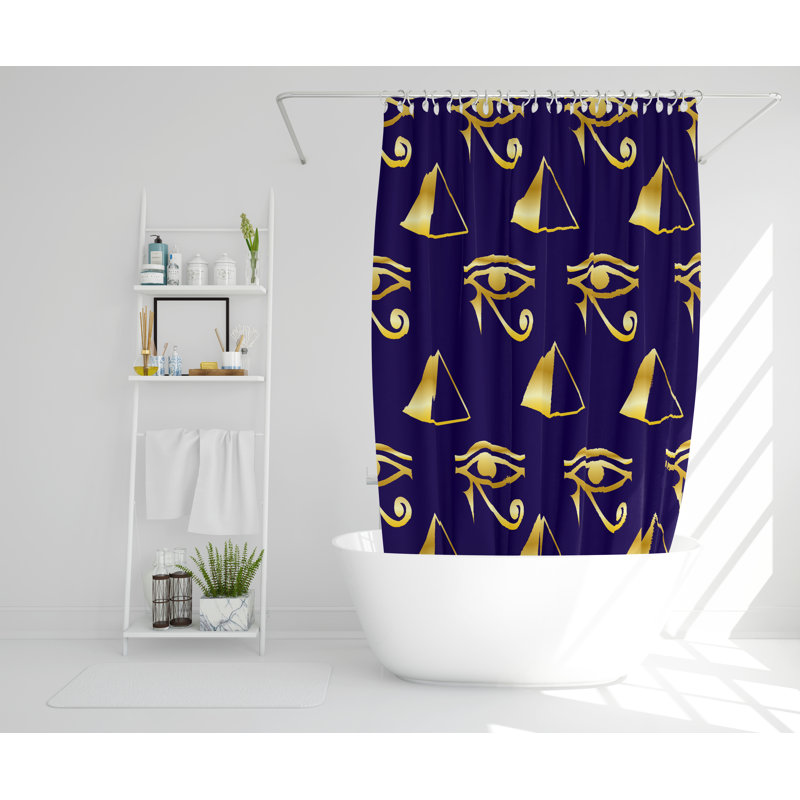 Siger Polyester Shower Curtain, 168cm H x 168cm W