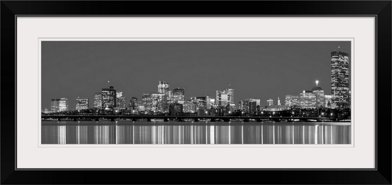 " Boston City Skyline At Night " Great Big Canvas 