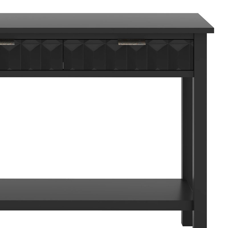 Console rétro Vintage Honeycomb Charm, Noir
