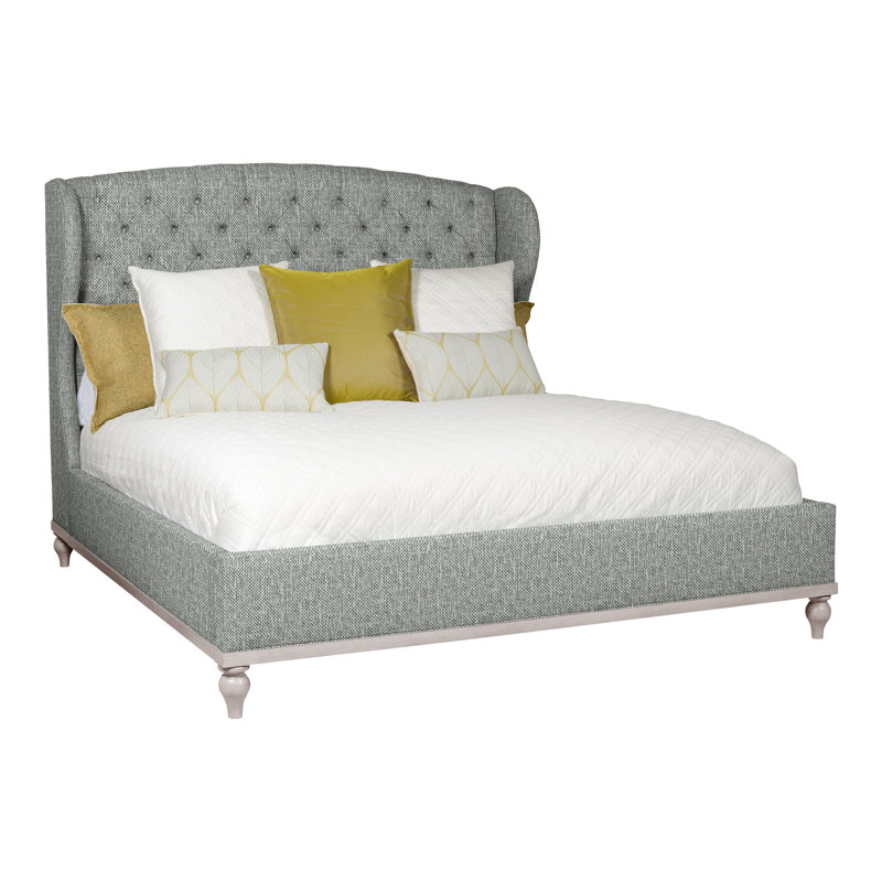 Emma King Bed, Tuck Metal, Dove Gray, No