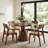 Acres Arlo Wood Dining Chair with Slanted Back in Brownstone