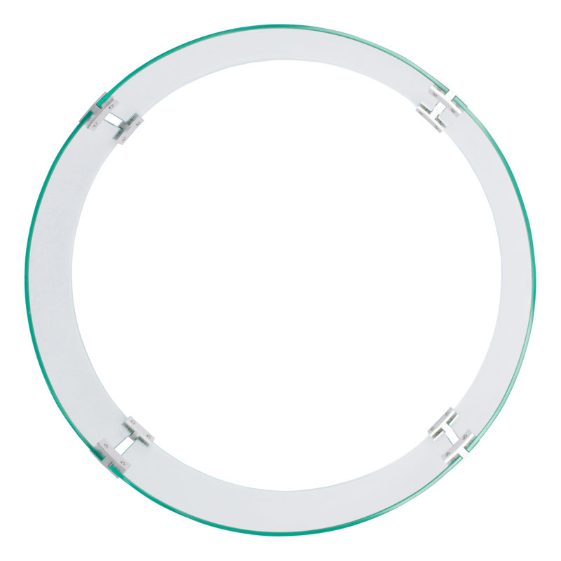 24" x 24" Tempered Glass Wind Fire Pit Flame Guard