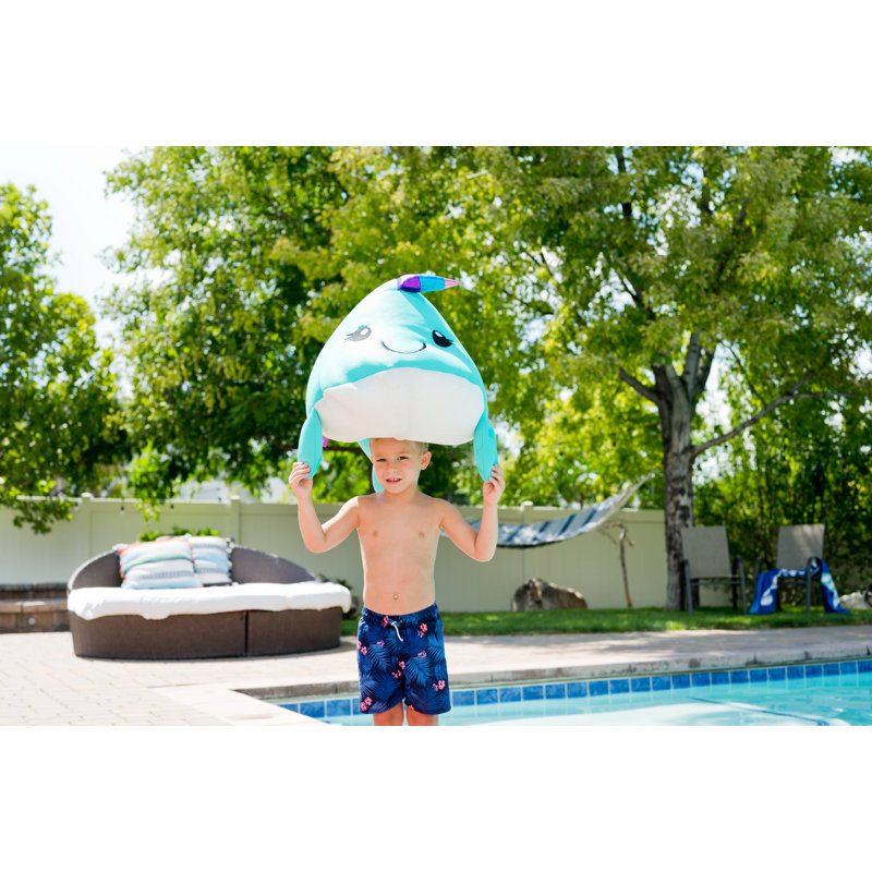 Animal Pool Float - Marine Animal Narwhal Pool Floats and Noodles filled with EPS Beads for kids, teens and adults, Use While Floating or Lounging Poolside, Comfy Stuffed Pool Noodle for Lounging, Available in 3 Sizes in Narwhal Design
