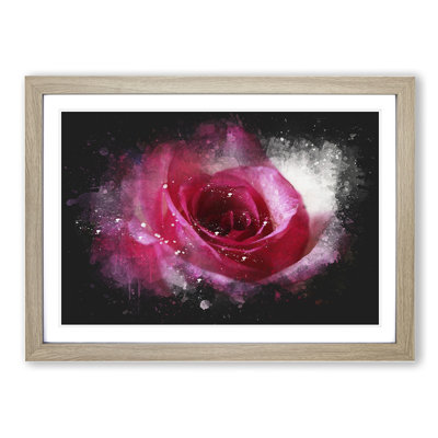 Pink Rose Flower Vol.7 - Picture Frame Graphic Art