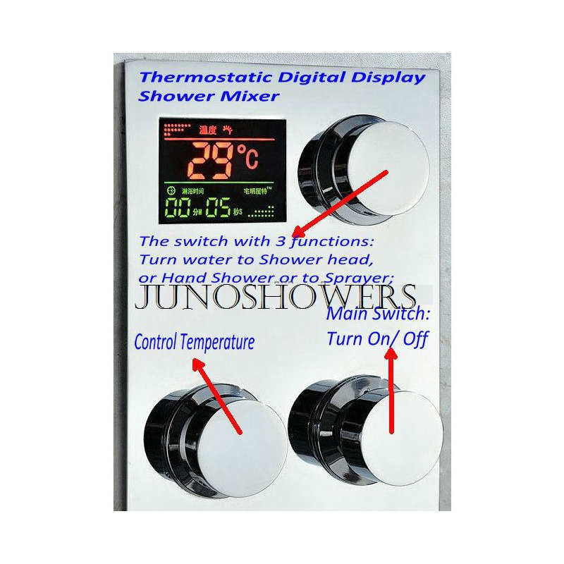 Mélangeur thermostatique à affichage numérique 10 "Juno