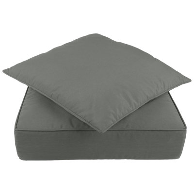 Outdoor Cushion - 24x24 Outdoor Chair Cushions with Sun and Water-Resistant Removable Covers - Memory Foam Patio Cushions by Lavish Home