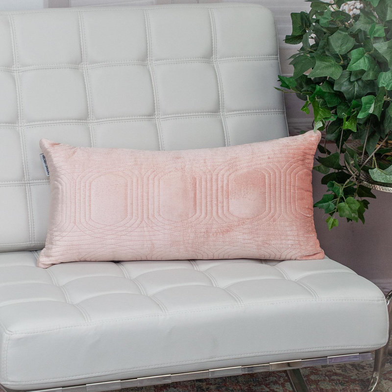 Parkland Collection Iphis Transitional Quilted Pink Throw Pillow, Pink
