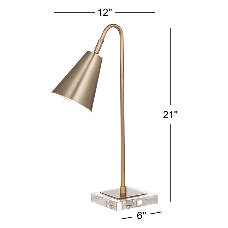 Lampe en laiton antique 21 po Brillion