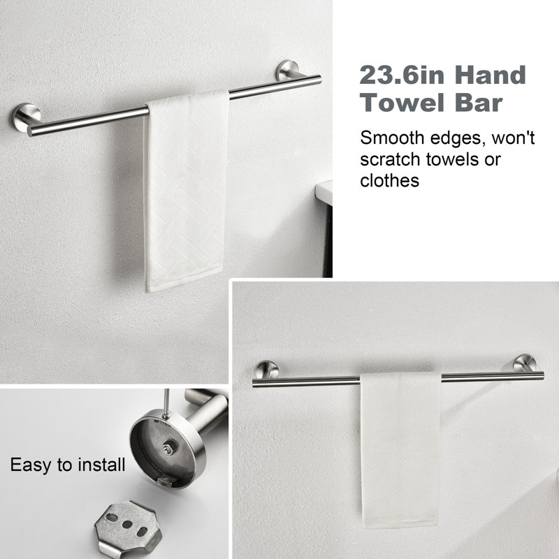 9 - Piece Bathroom Hardware Set, Brushed Nickel