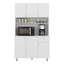 Armoire de rangement blanche à 6 portes-126540947