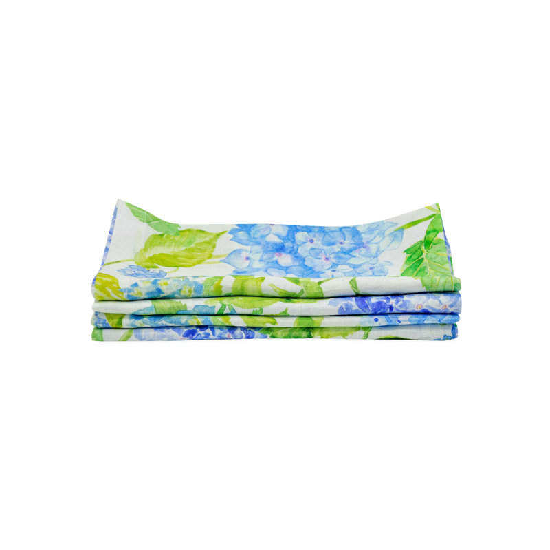 Floral Linen Square Napkins