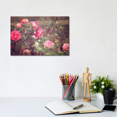 Vintage Roses by Ann Hudec - Wrapped Canvas Print