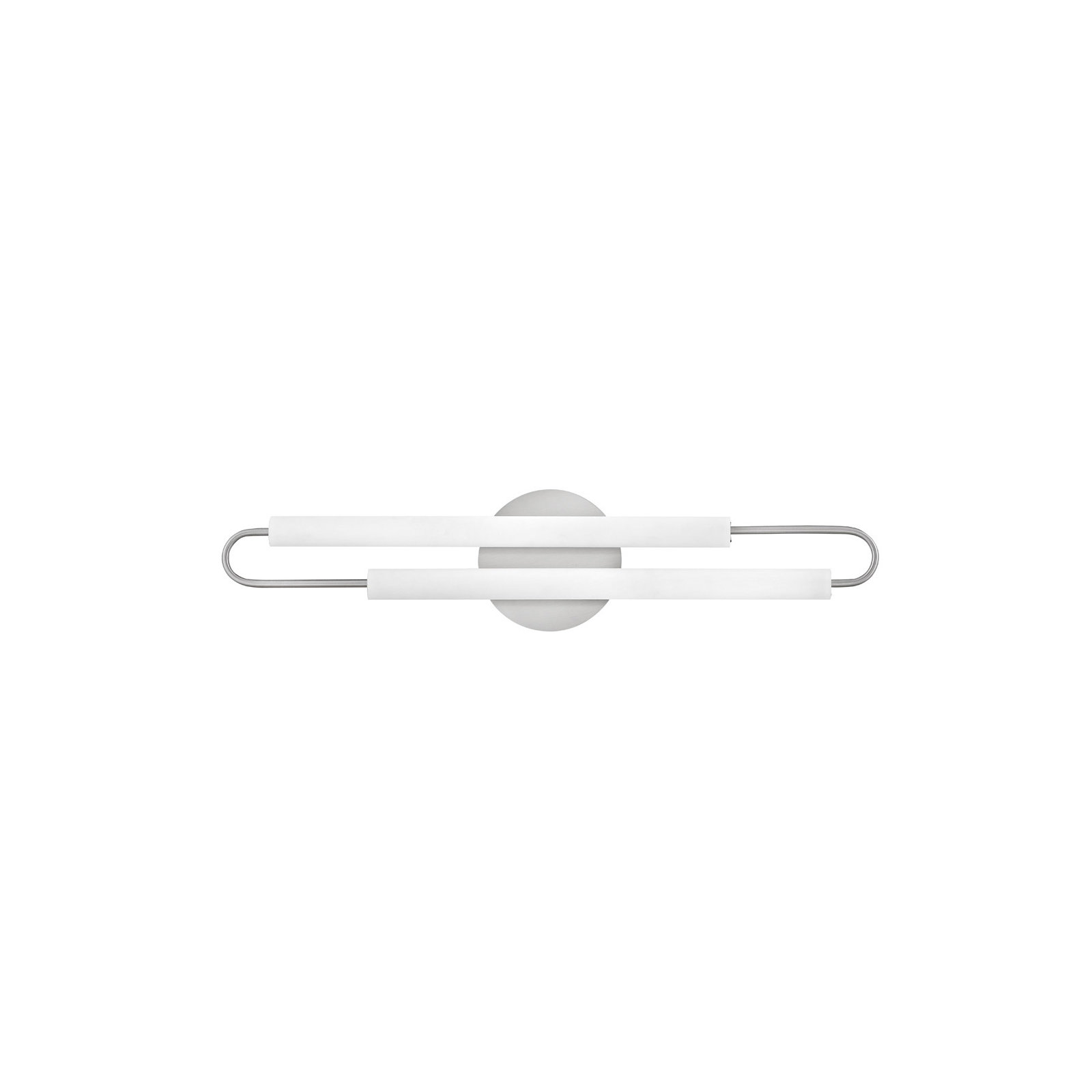 Eliseo Single Frosted Dimmable LED Bath Sconce, Brushed Nickel