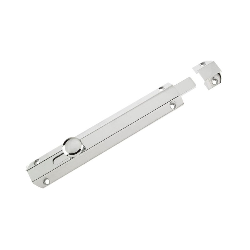 Surface Bolt Door Accessory, Polished Chrome
