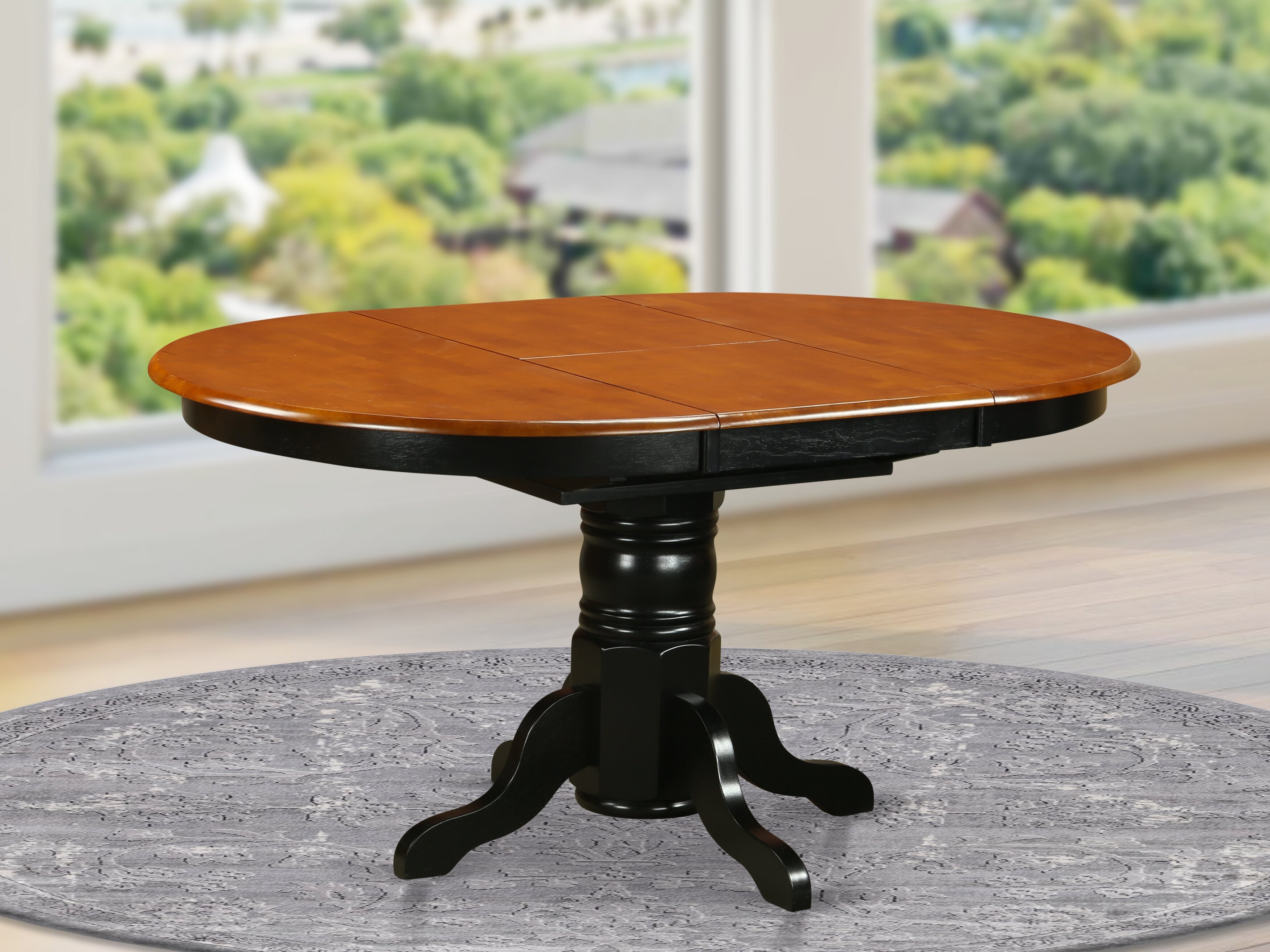 Darby Home Co Huse Extendable Butterfly Leaf Rubberwood Dining Table ...