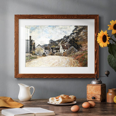 Le hameau de Chantèmesie au pied de la roche, 1880 - Art mural mural mat et encadré sous verre acrylique
