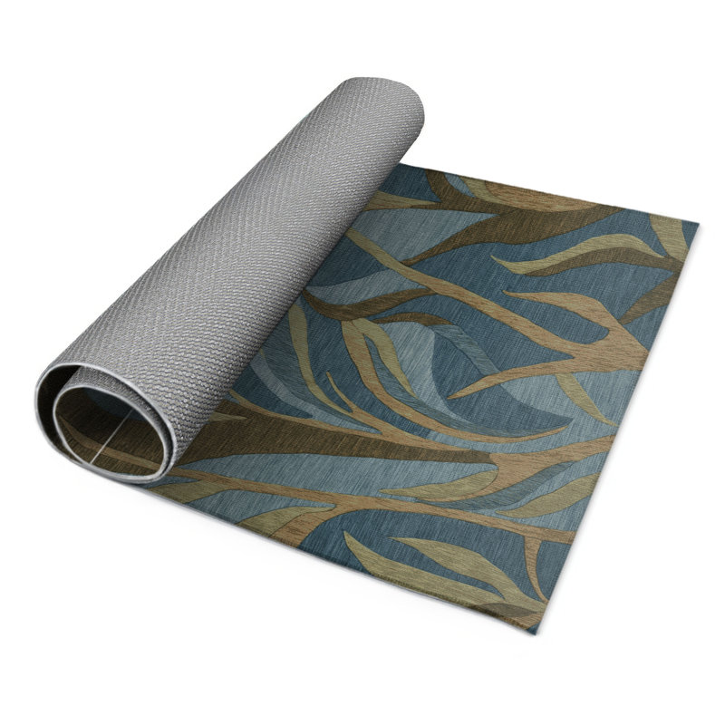 Tapis intérieur et extérieur gris Nature, Rectangulaire 3 pi x 5 pi